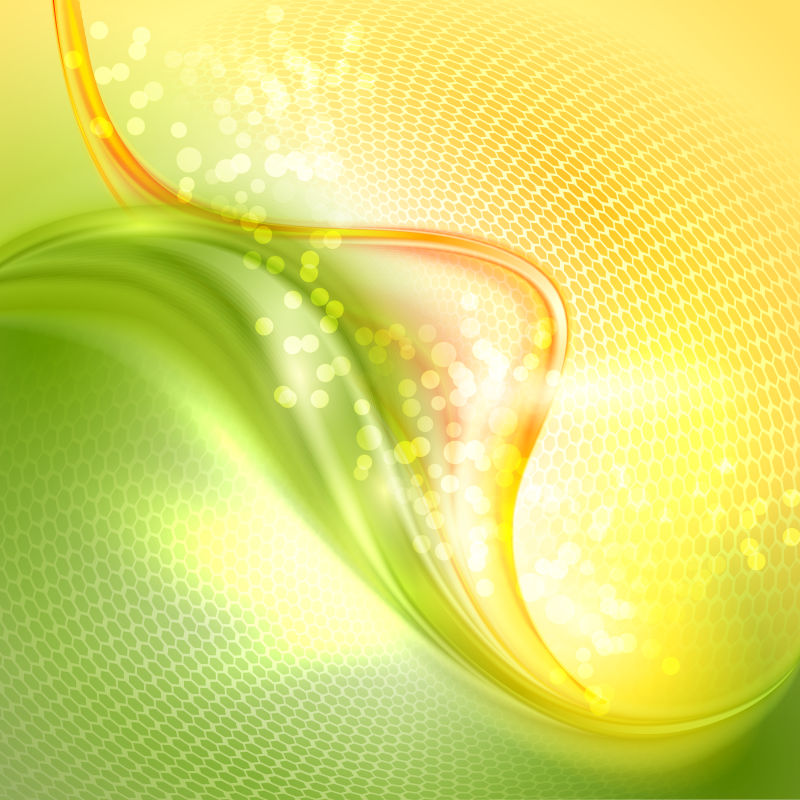 抽象矢量绿黄相撞的设计背景