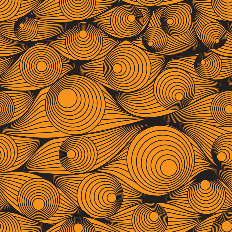 抽象矢量橙色波形设计背景