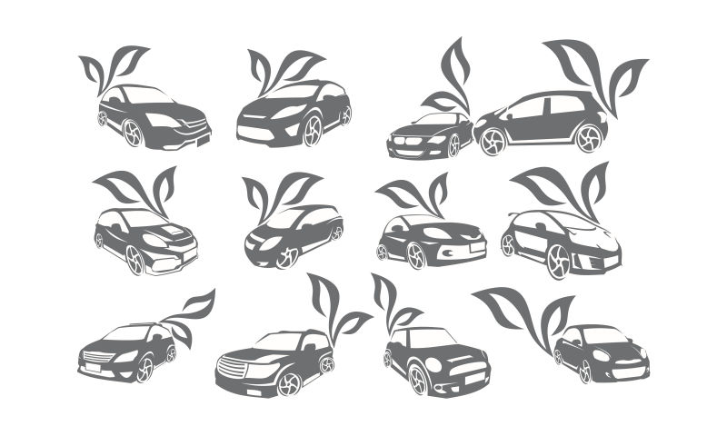 抽象矢量汽车标志设计