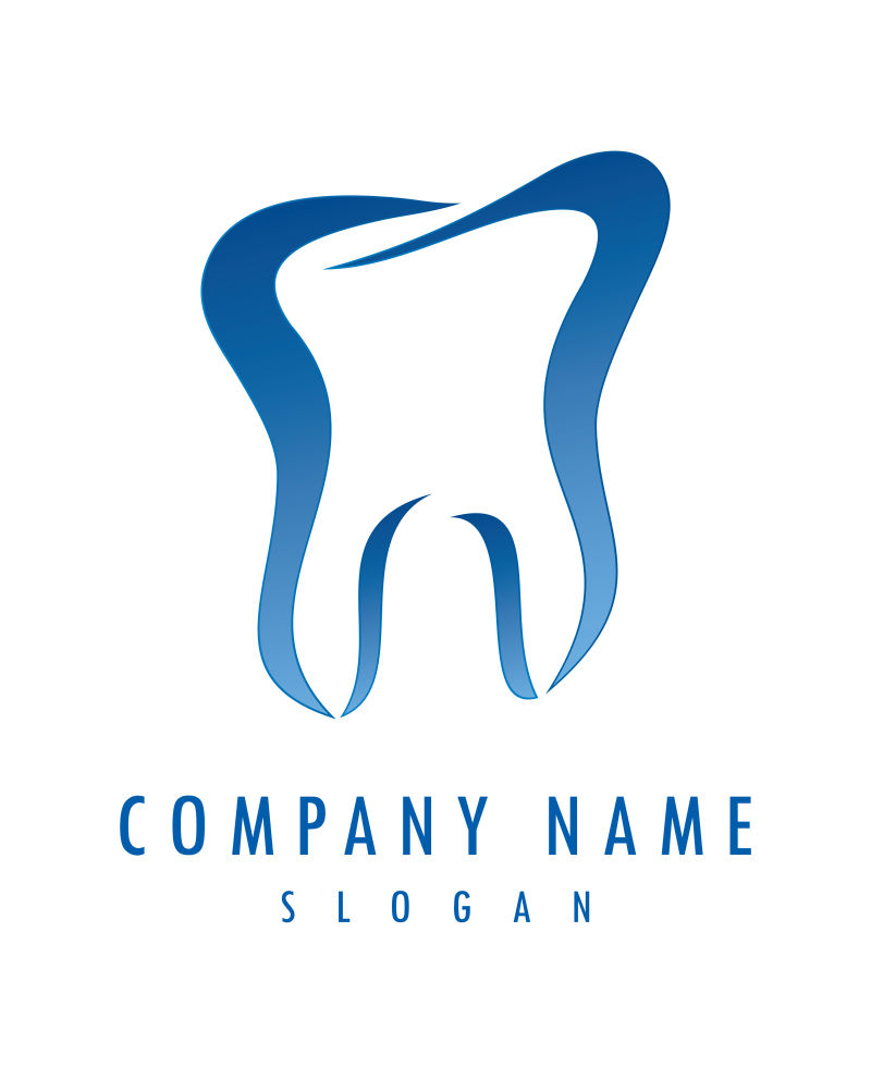 矢量牙齿状logo设计