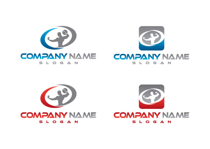 矢量企业健身logo