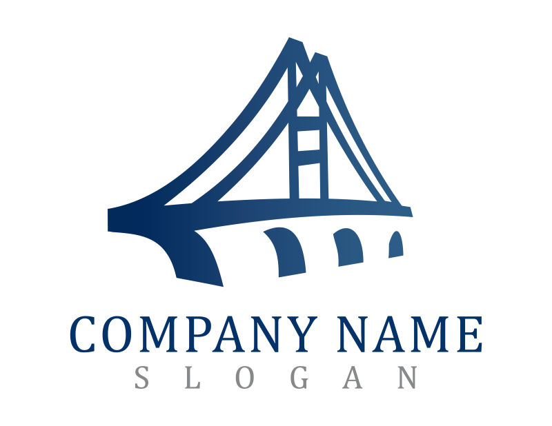 矢量桥梁商业logo