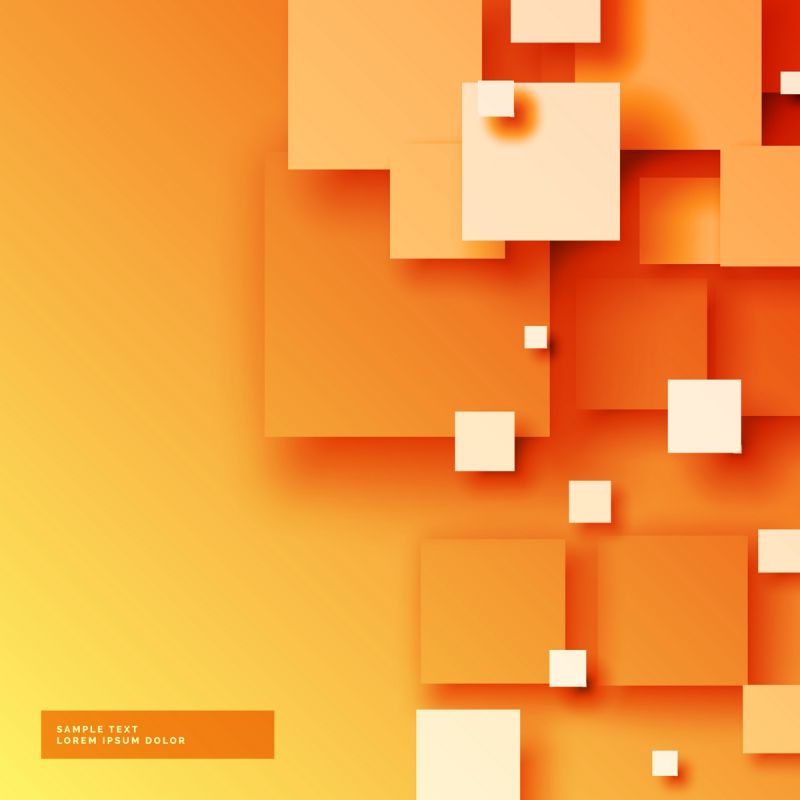 抽象矢量橙色几何元素背景
