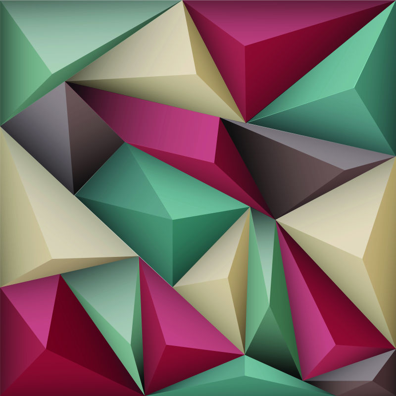 抽象立体几何图案背景矢量设计