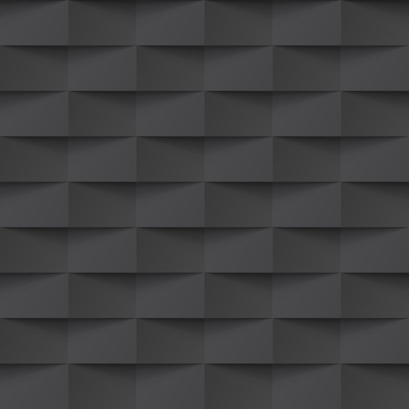矢量的黑色矩形立体图案背景