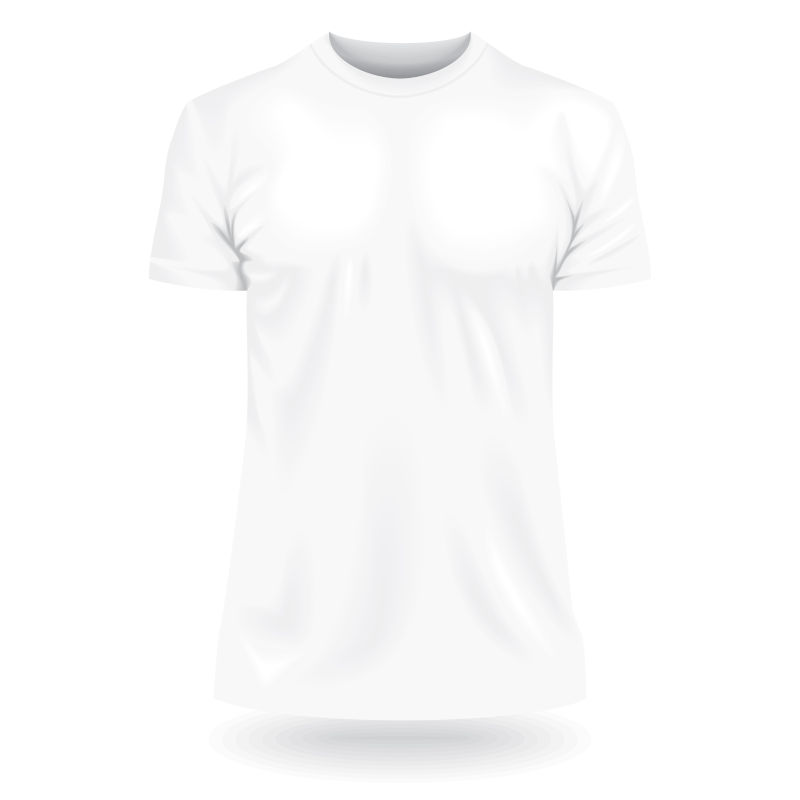 创意矢量白色T恤设计