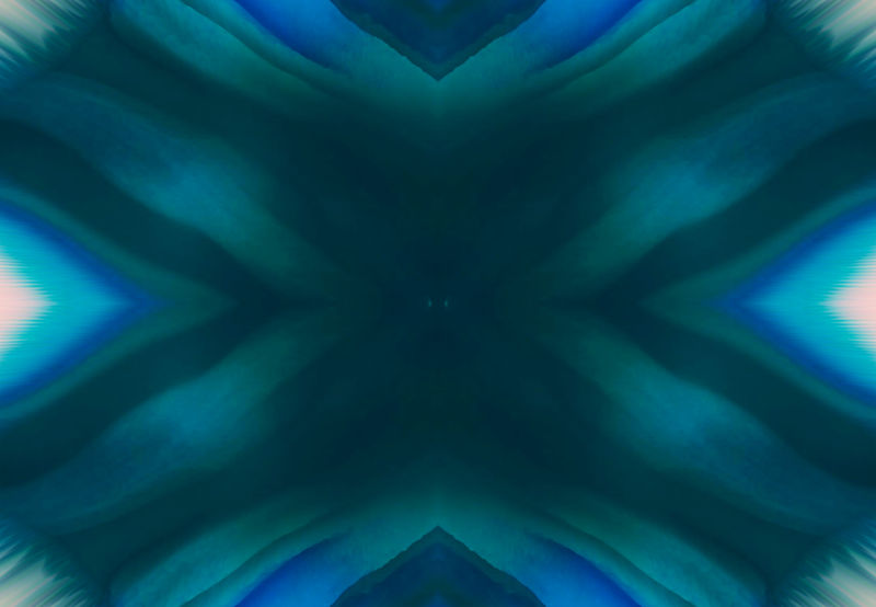 创意蓝色抽象波形镜面艺术背景