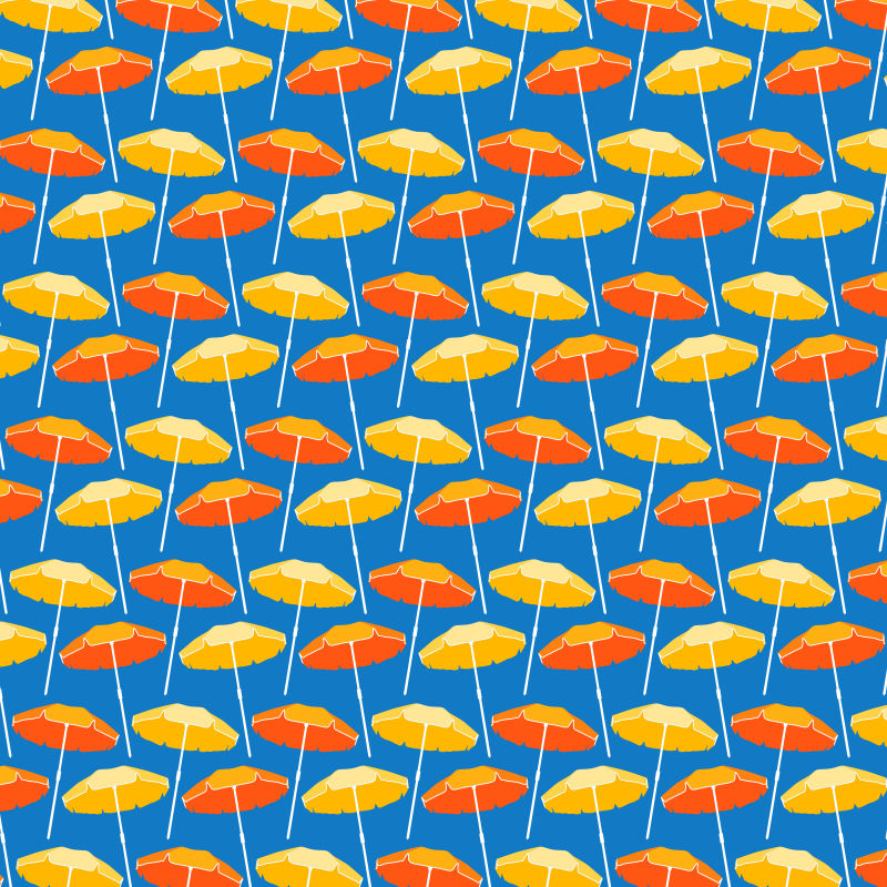 抽象矢量太阳伞元素装饰无缝背景