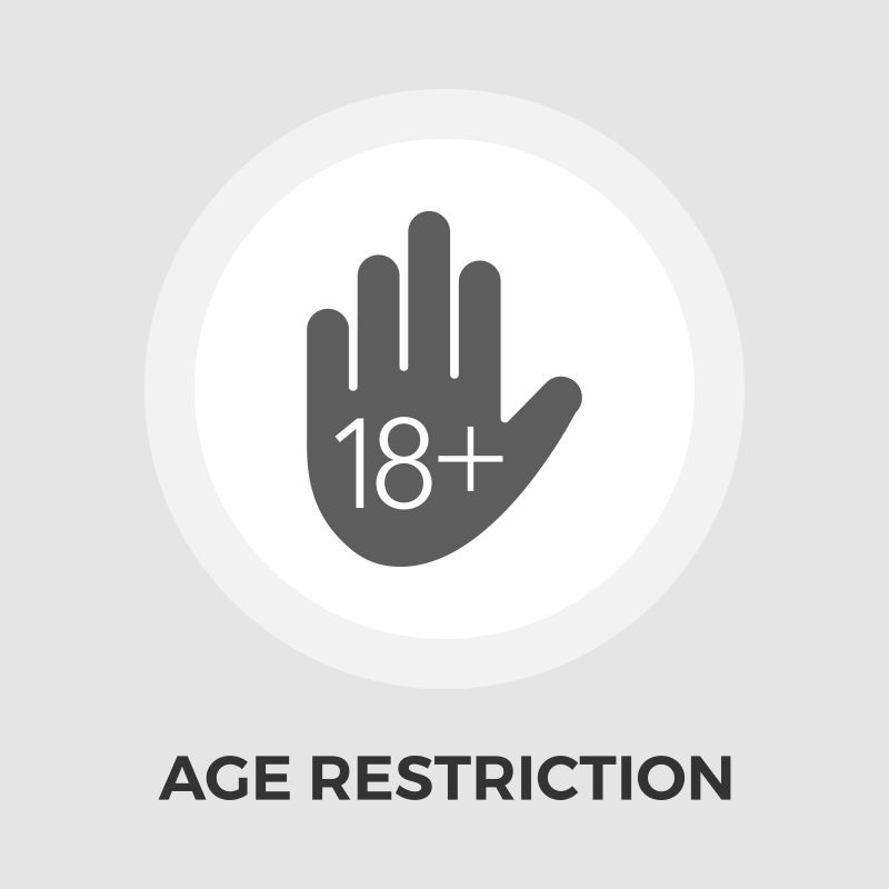 创意矢量年龄限制主题标志设计