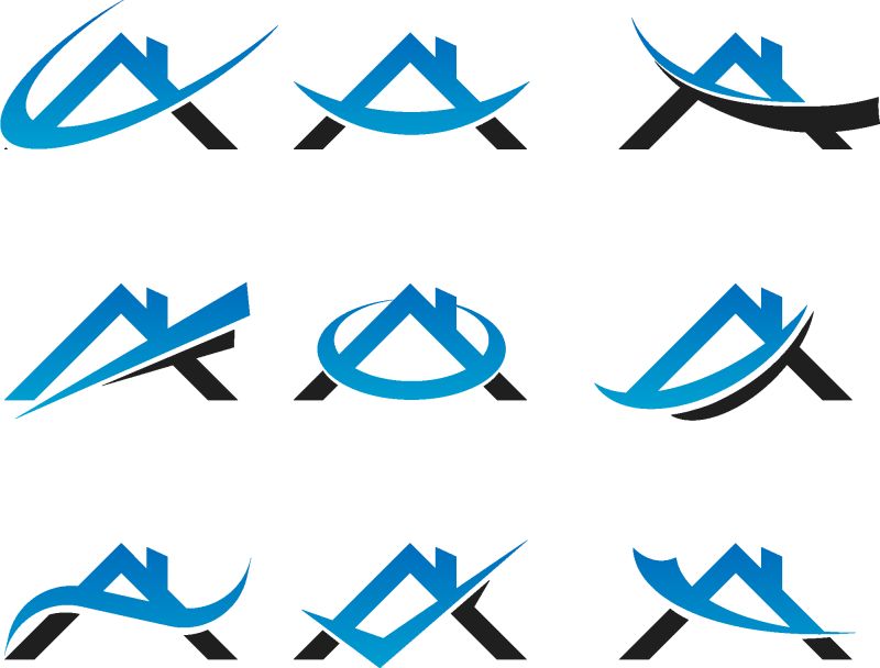 创意矢量现代时尚蓝色字母a标志设计