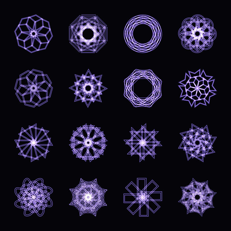 紫外氖形状与矢量分形集