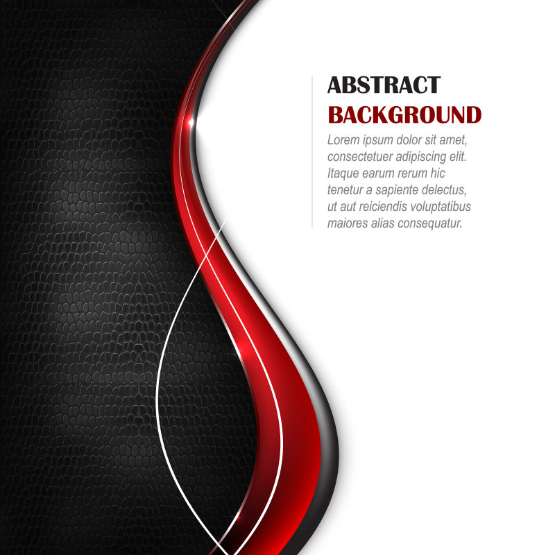抽象矢量现代时尚黑色红色背景设计