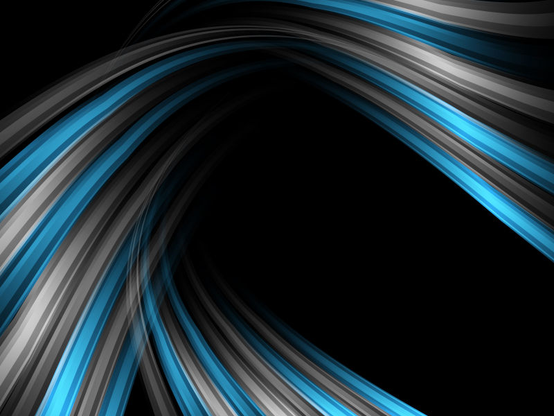 抽象矢量蓝色波形现代背景设计