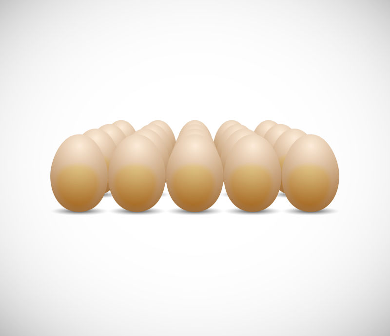创意矢量新鲜鸡蛋设计元素