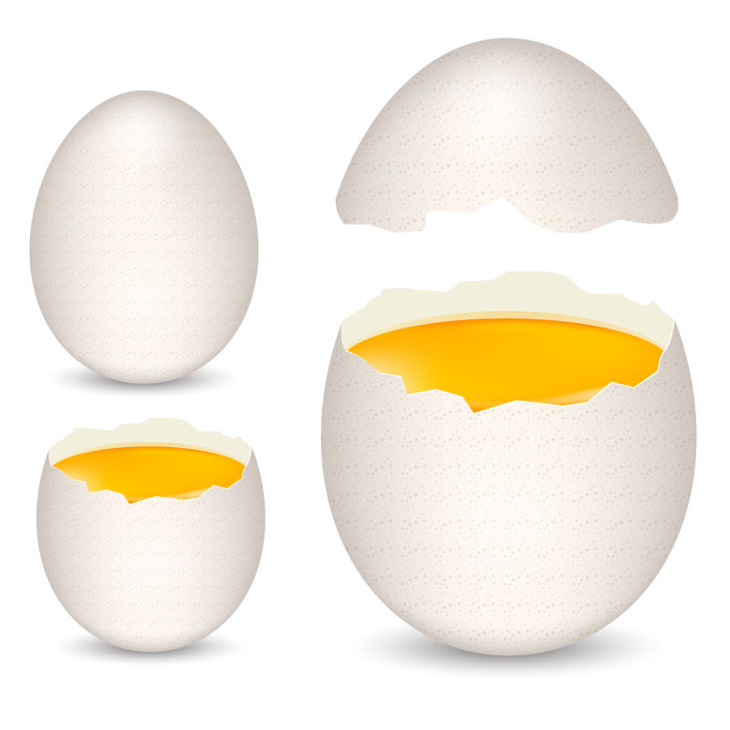 抽象矢量鸡蛋设计元素