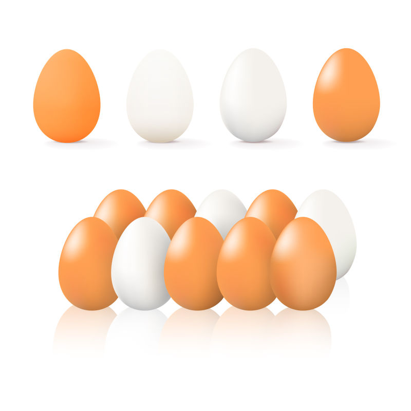矢量卡通鸡蛋设计元素