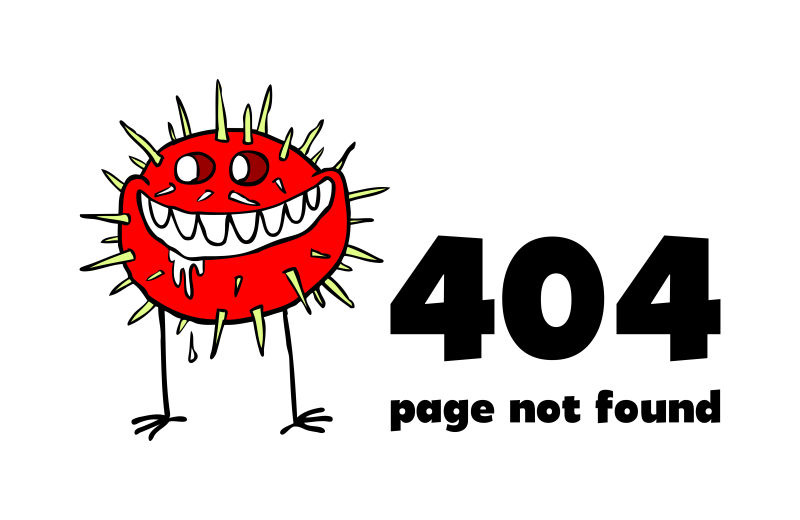 创意矢量现代网页404主题的平面插图设计