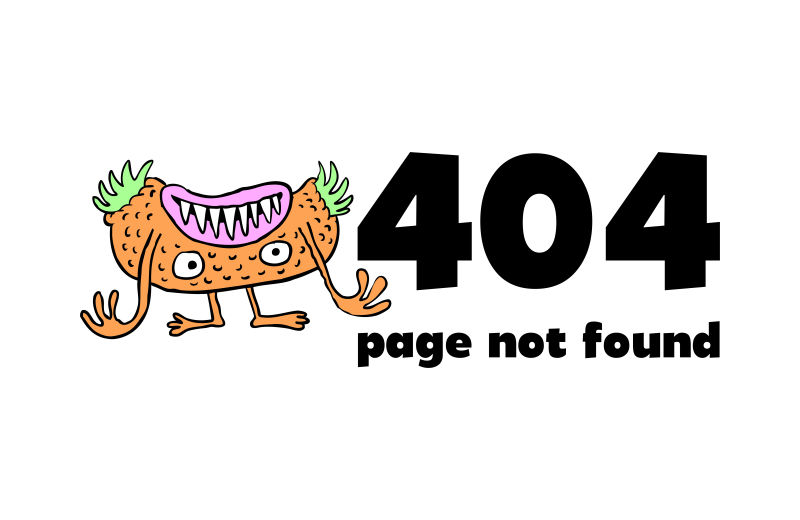 创意矢量现代网页404概念的插图设计
