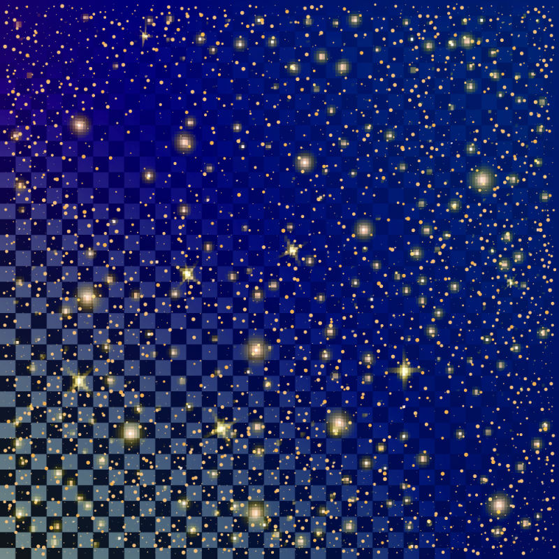 抽象矢量美丽星光元素