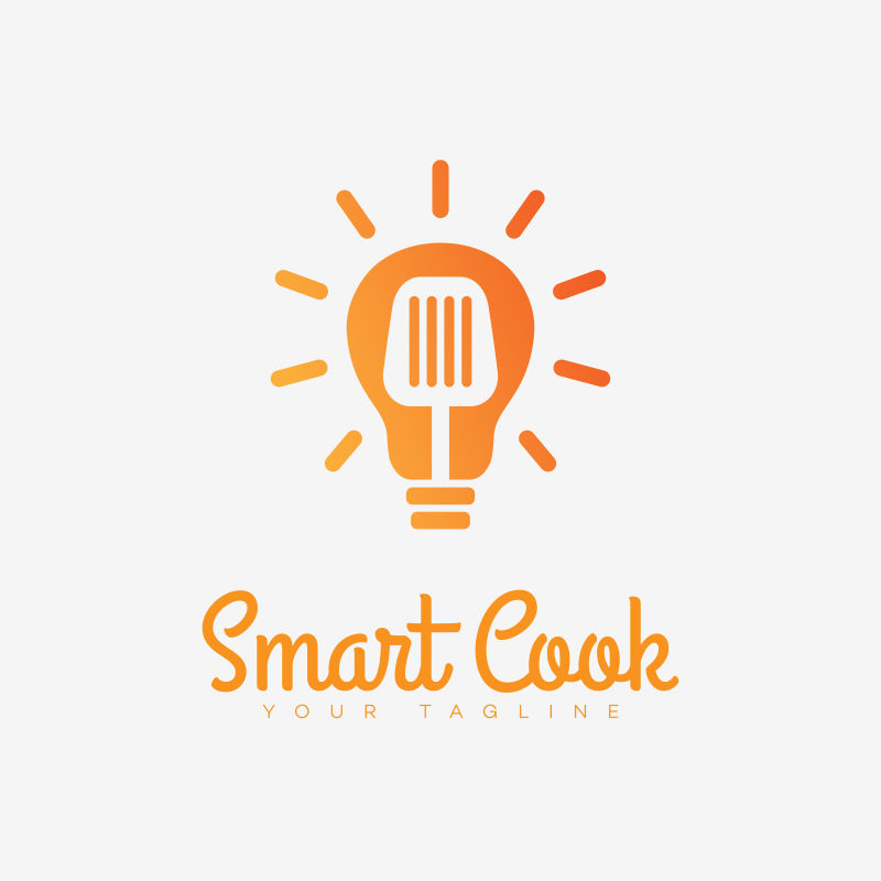 创意矢量智能厨房标志设计