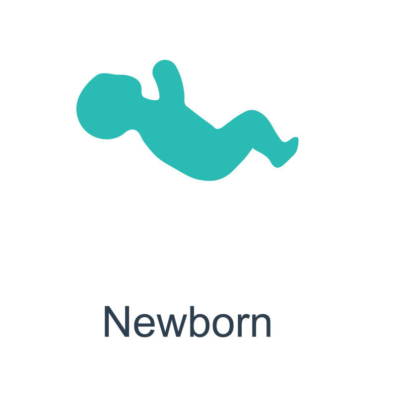 创意矢量现代新生儿图标设计