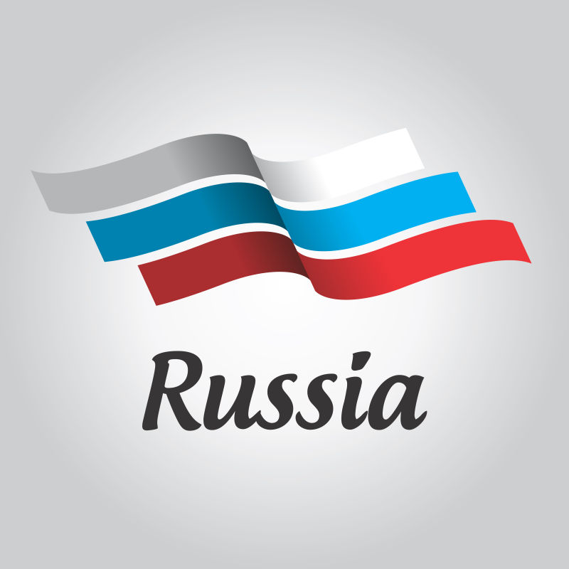 抽象矢量现代创意俄罗斯标志设计