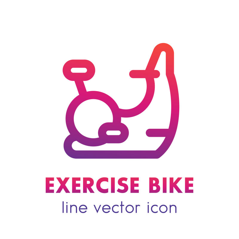 创意矢量运动自行车标志设计