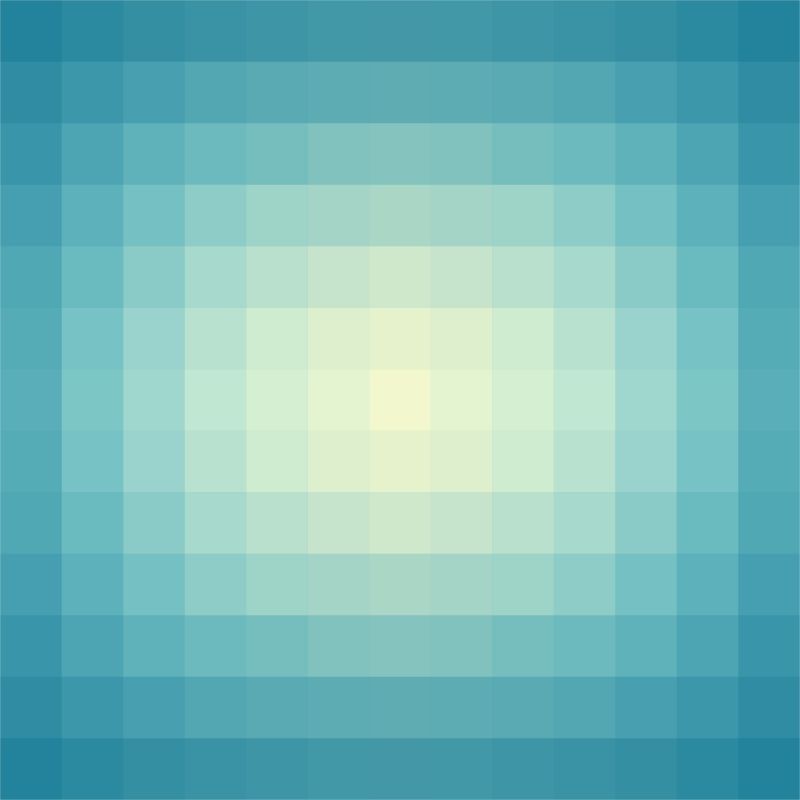 矢量渐变背景在蓝色阴影中由像素的单色方块构成