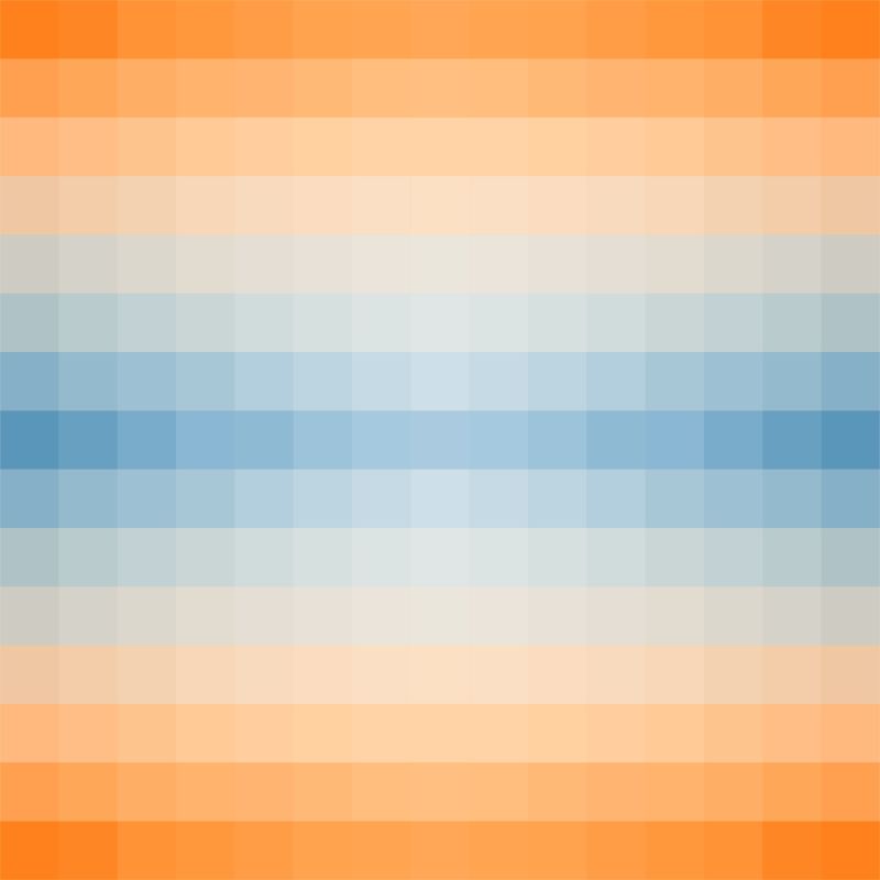 基于单色象素平方的橙色和蓝色阴影的矢量梯度背景