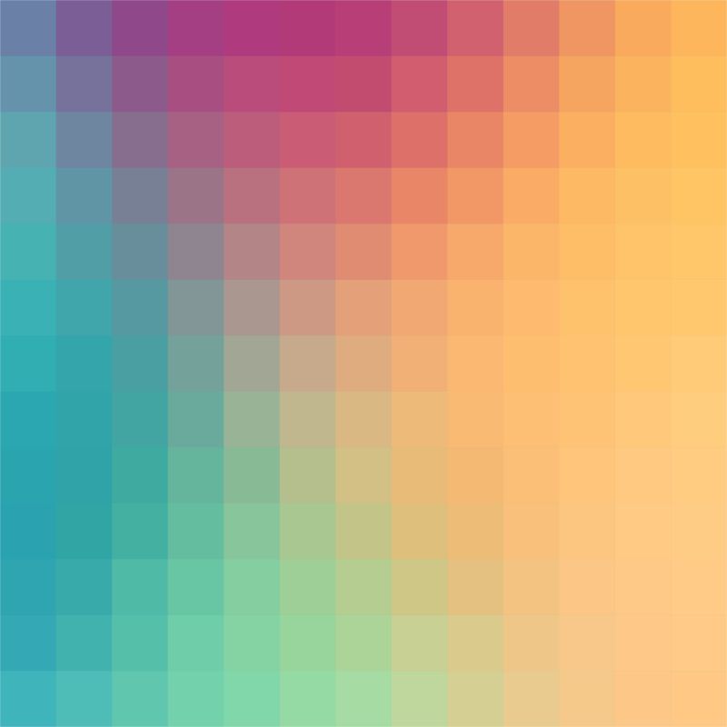 由单色象素平方构成的彩色矢量梯度背景