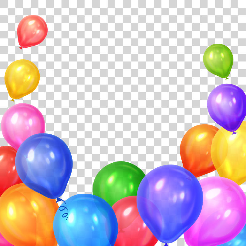创意矢量彩色气球元素设计