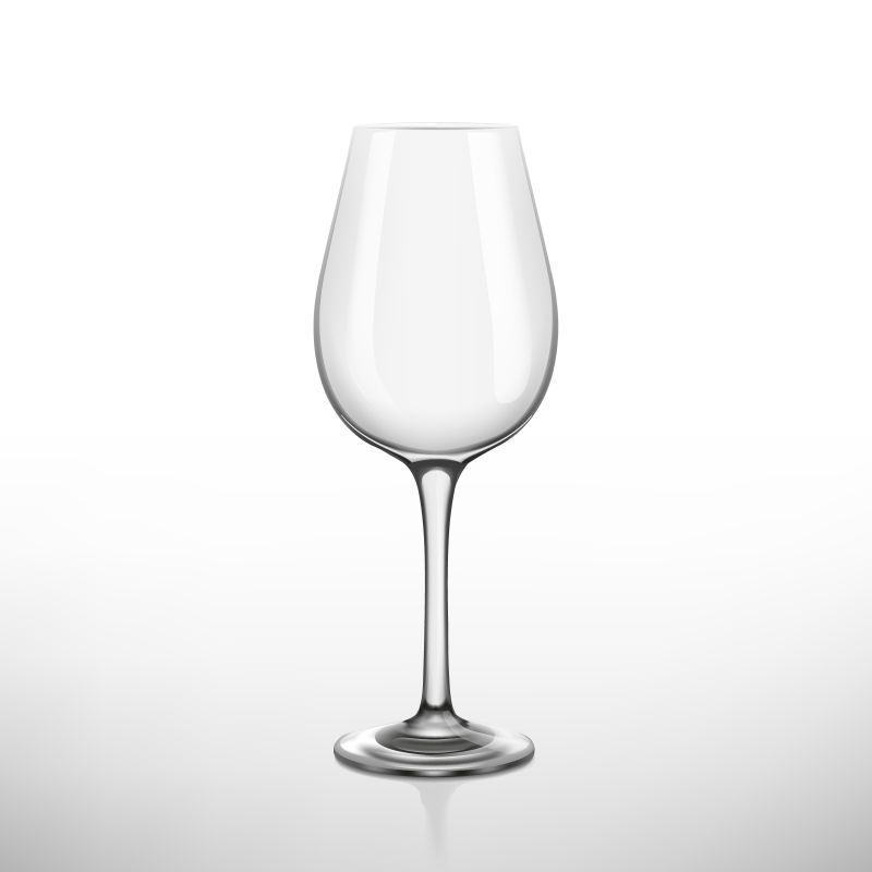 抽象矢量现代高脚玻璃杯设计