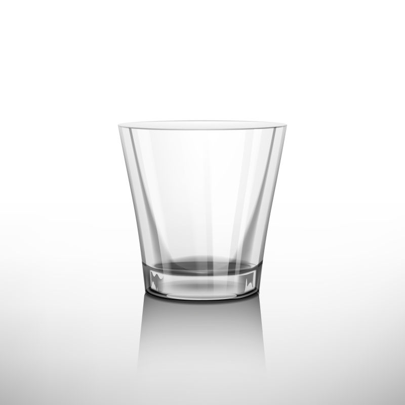 抽象矢量现代玻璃杯设计