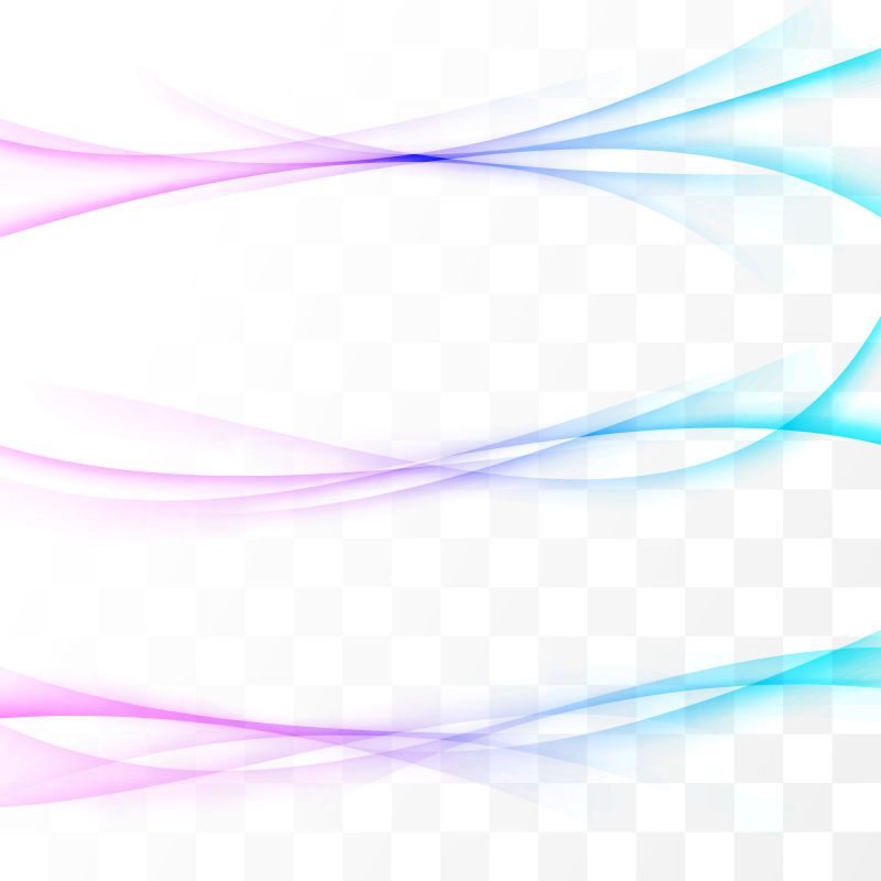 抽象矢量现代粉蓝色波形光线背景设计