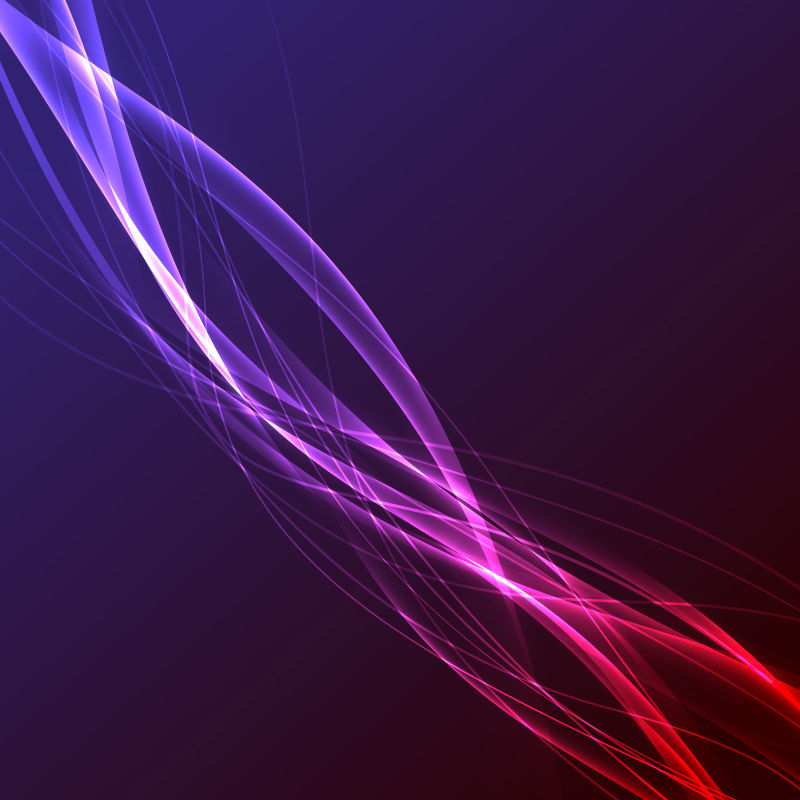 抽象矢量现代粉色波形光线背景设计