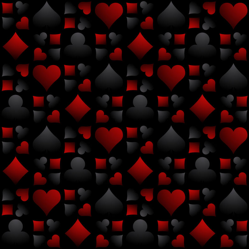 抽象矢量赌场扑克元素装饰背景设计