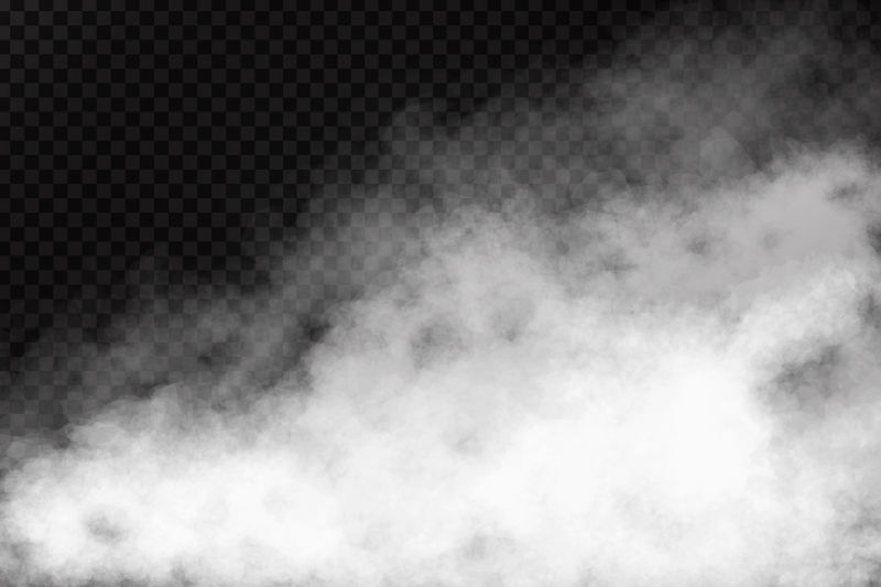 创意矢量现代白色烟雾平面设计元素