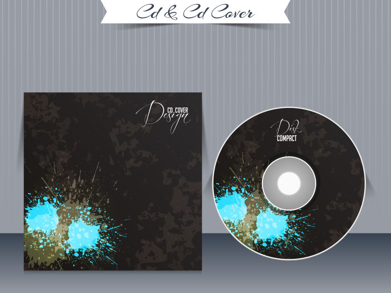 CD封面设计-矢量版本在我的图库中可用