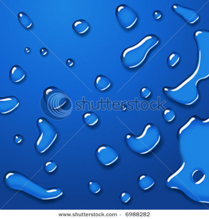 抽象矢量现代淡蓝色水滴元素背景设计 