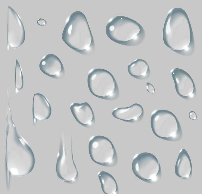 抽象矢量现代水滴元素插图设计