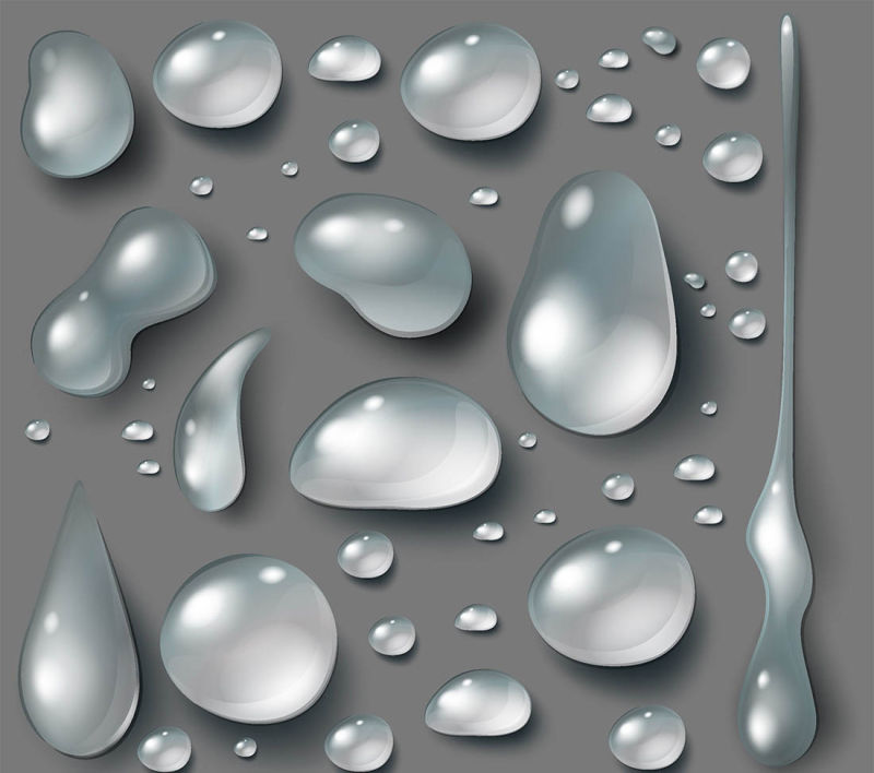 抽象矢量现代水滴元素背景设计