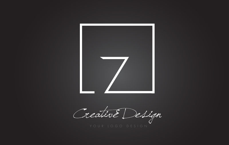 创意矢量方框元素的字母z标志设计
