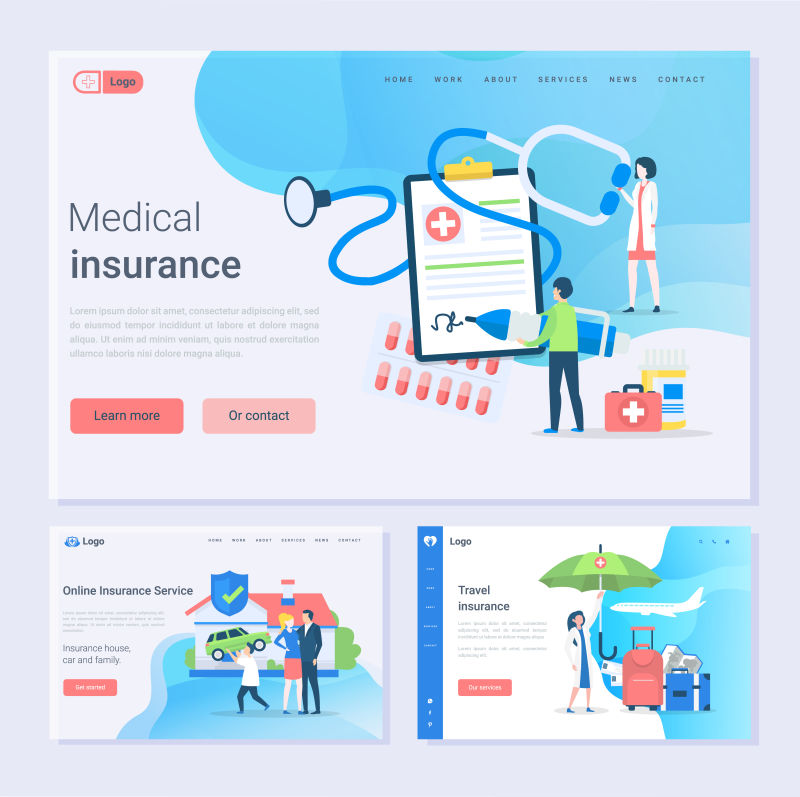 医疗保险和在线服务集网站