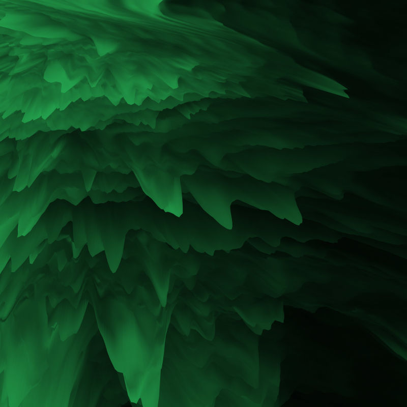 抽象的绿色-带有黑色数字3D故障效果-屏幕技术纹理-分散背景