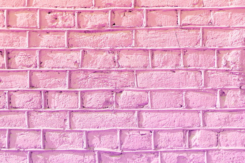 紫丁香砖墙纹理混凝土砌块墙背景