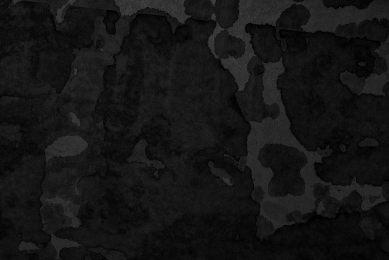 白色背景上的黑色大理石墨水纸纹理-混沌抽象的有机设计