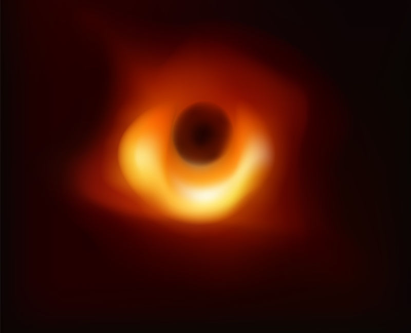 逼真的黑洞插图抽象背景外层空间黑洞