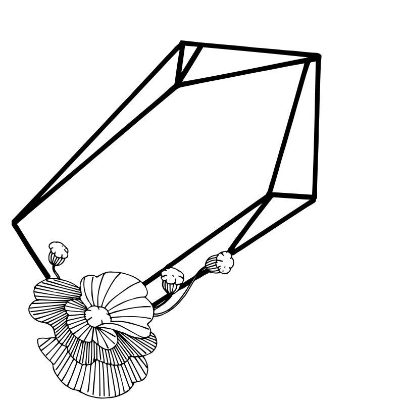 Vector钻石珠宝矿物-独立的插图元素-几何石英多边形水晶石马赛克形状紫水晶宝石
