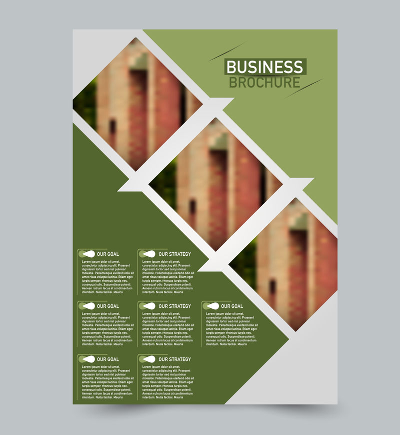 绿色矢量传单模板抽象小册子背景设计囚犯年度报告塔特福商业教育广告