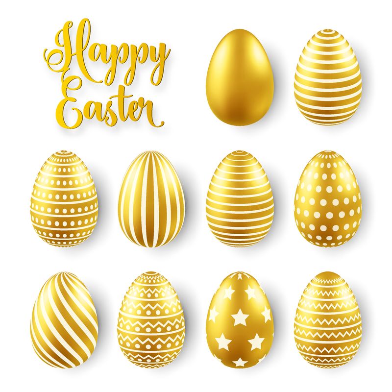 复活节彩蛋套装-四月的春假-礼物-季节性庆祝-星期天猎蛋